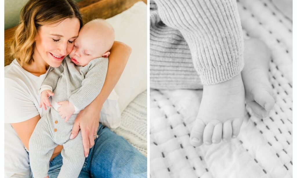 sweet moments between mom and baby in rapid city